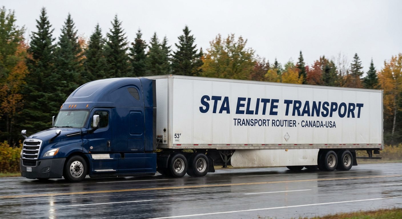 STA Elite Transport truck on the highway