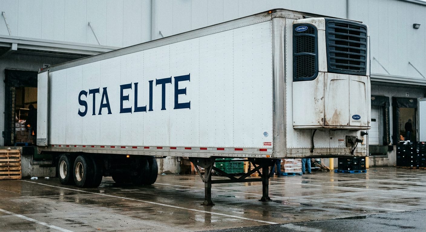 STA Elite refrigerated trailer at the dock